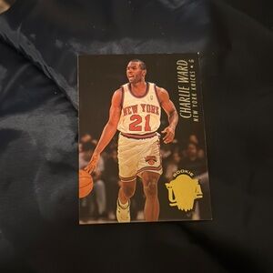 Charlie Ward New York Knicks Rookie Basketball Card - White/Orange/Blue